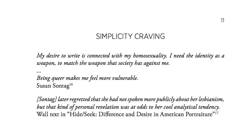 detail from Ariel Goldberg's Estrangement Principle Pamphlet